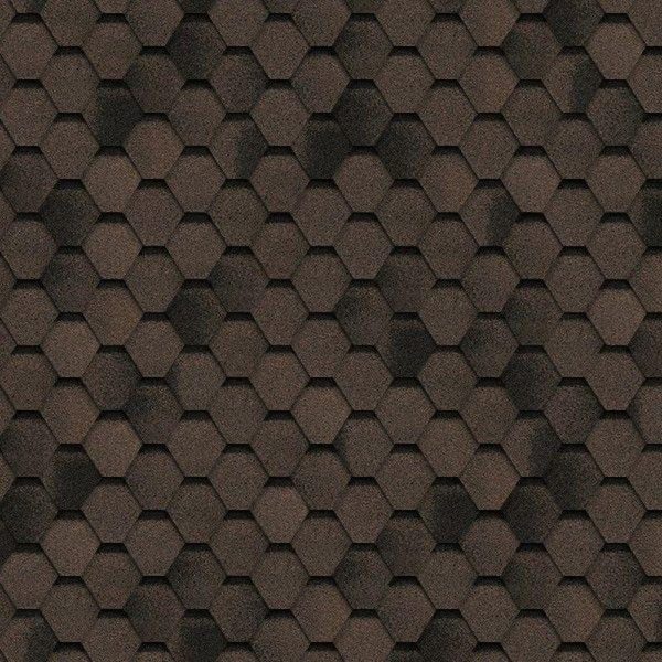 Мягкая битумная черепица Shinglas Финская, Коричневый